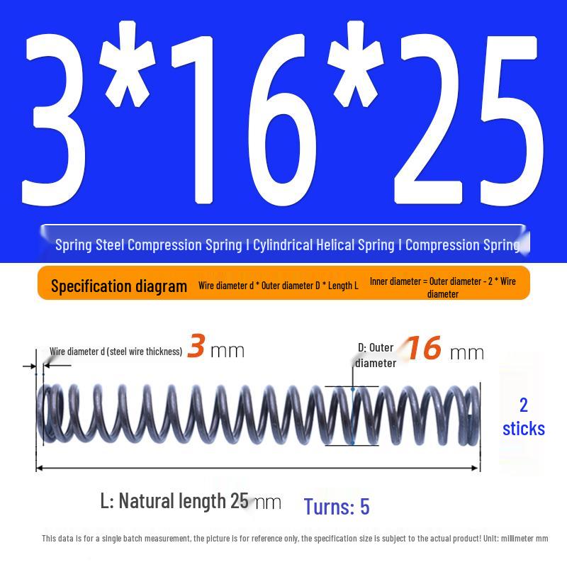 Compression Spring Y-Type Shock Absorbing Coil 3*16/17/18/19/20