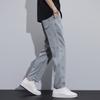 Nine-point Denim Tencel Soft Lyocell Jeans For Men Summer Thin Straight-leg Loose Light-colored Casual Nine-point Pants