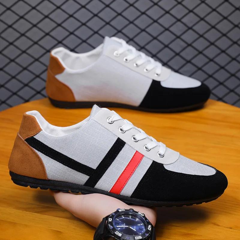 Casual Shoes for Men Fashion Men's Loafers Lightweight Breathable Mens Flats Canvas Shoes Male Leisure Shoes  Para Hombre