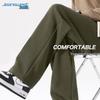 JEANSWEST Men's Loose Cleanfit Drapey Wide-Leg Casual Trousers