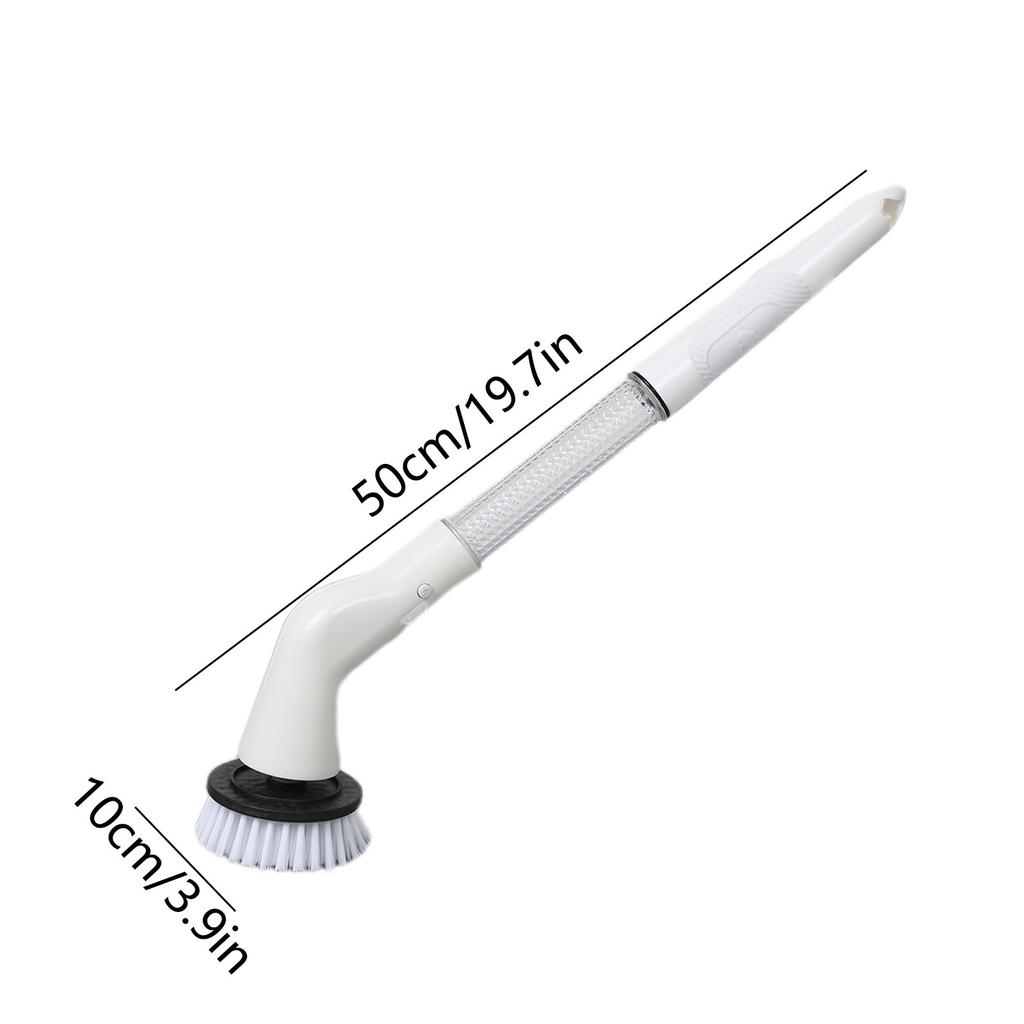 Elektrischer Schrubber, Hochgeschwindigkeits-Rotationsschrubber mit 5 austauschbaren Bürstenköpfen und verstellbarem Verlängerungsgriff, neue kraftvolle Reinigungsbürste für Badezimmerböden