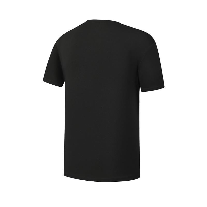 FILA Tennis Simple Sports Training Versatile Comfortable Knitted Short Sleeve T-Shirt Men Tops Black A51M613101FBK