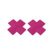 Sexy Self-Adhesive Breast Nipple Cover Bra Pasties Pad Cross Shape Stickers