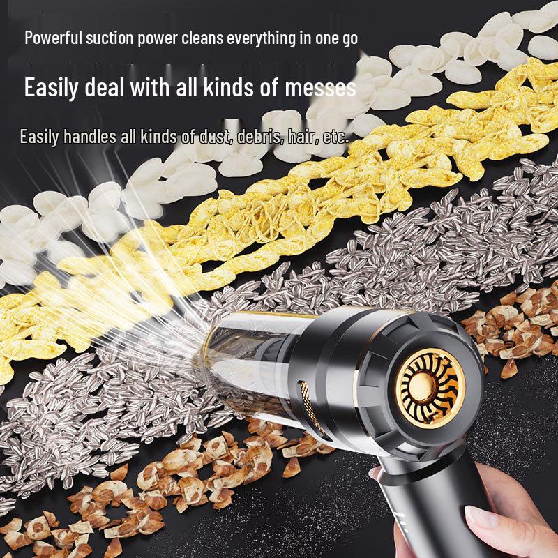High-Power Cordless Brushless Car Vacuum: Suction, Blowing, Dust Removal, Inflation