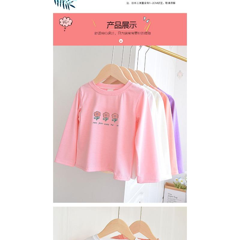 Cute Sweet Kids Girls Long Sleeve Casual Basic T Shirt Daily Top