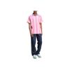 Adidas Originals Striped Logo Short Sleeve Polo Shirt Men Polo Shirts Transparent-Pink KD2255