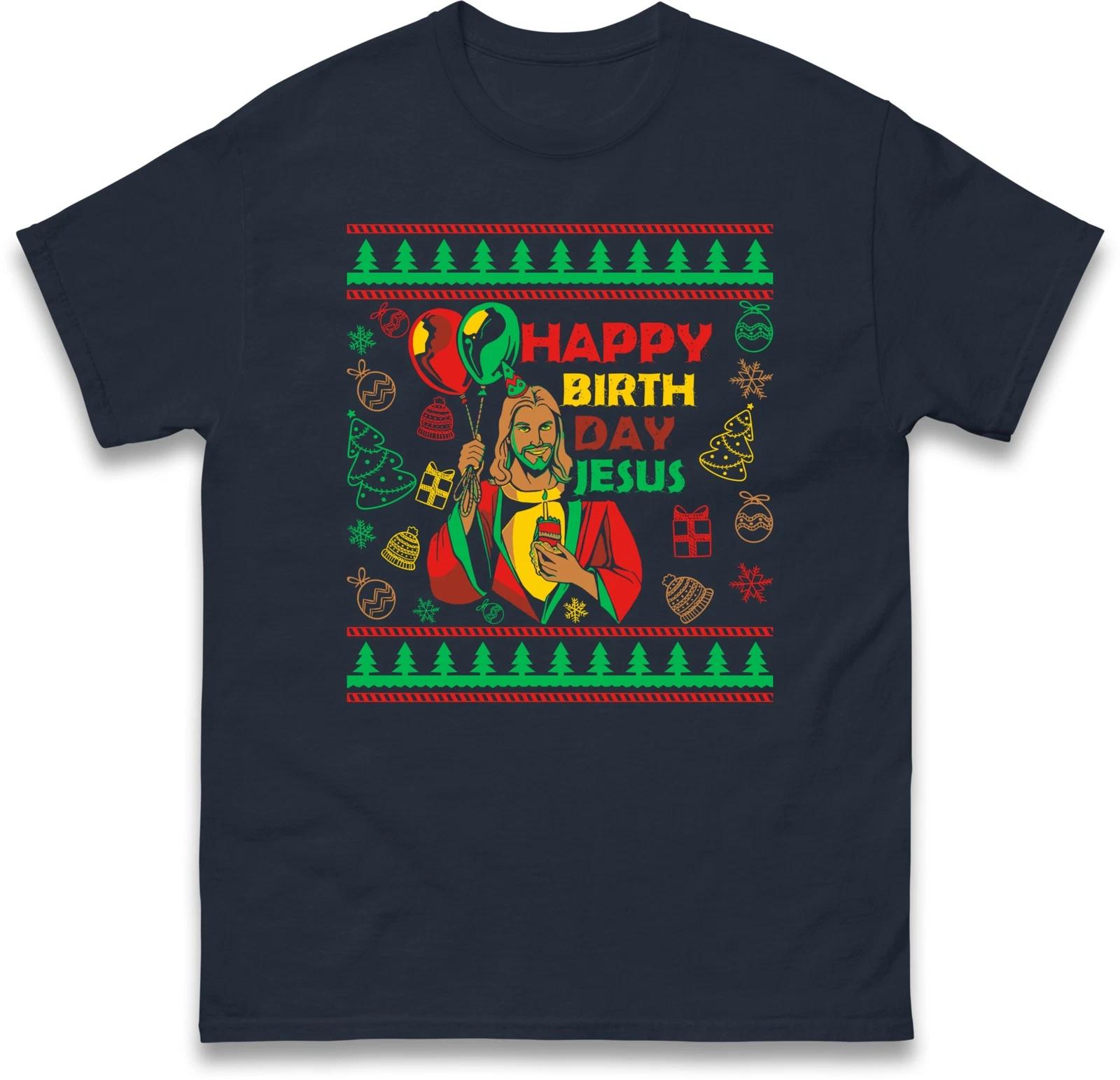 Happy Birthday Jesus Christmas Holiday T Shirt,December Holiday Christmas Gift M