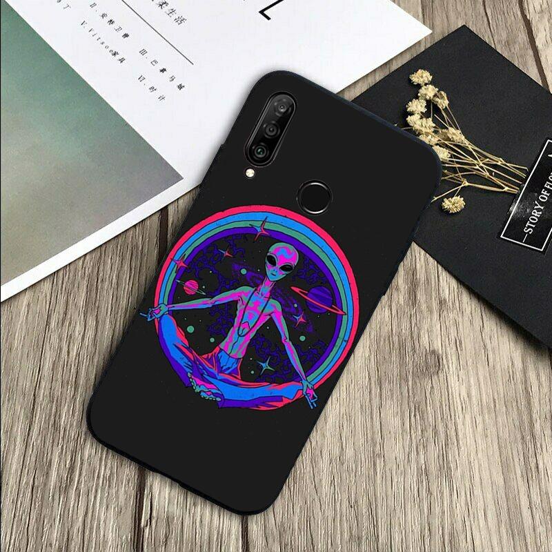Alien Kawaii Art For Huawei Nova Y72 Y73 Y90 Y70 Y60 Y91 Y61 12s 12i 11i 8i 9 10 SE P40 Lite P60 P30 Pro Case