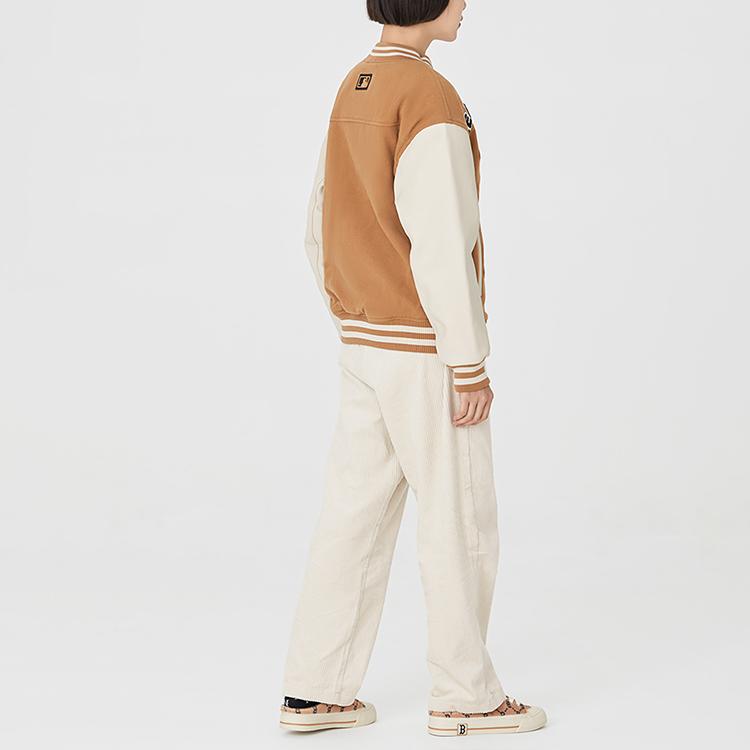 New MLB FW22 Baseball Jacket Unisex Khaki 3AJPF0124-43BGD