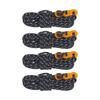 4Pcs 3mm Guy Lines Black 13.1ft Per One Reflective 573lb Load Bearing Tent Cords for Camping