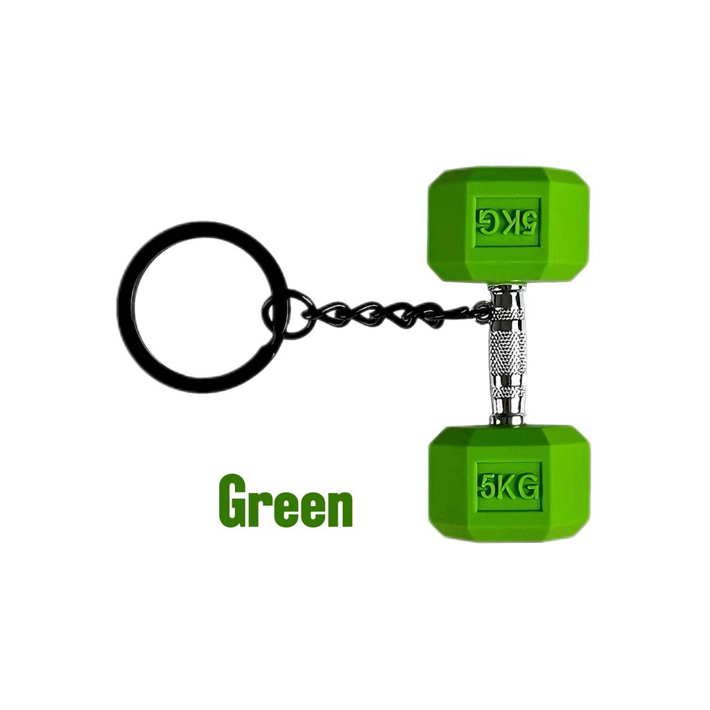 Mini Dumbbell Keychain Set with Silicone Fitness Key Ring, Sports Theme, Detachable Ring Closure, PVC Material - Perfect Party & Christmas Gifts