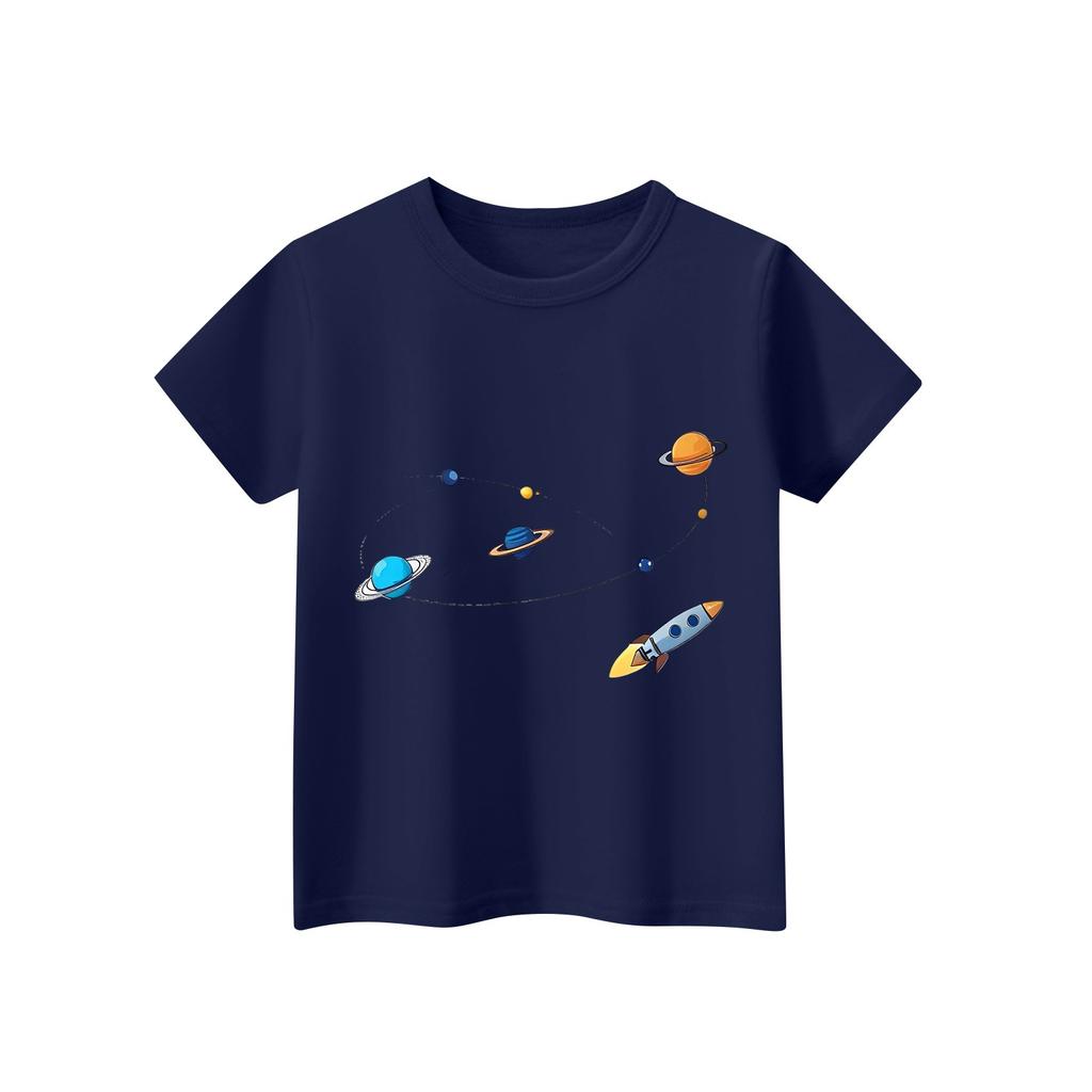 Children's Short Sleeve Neck T-Shirt Animal Print Daily Casual Top