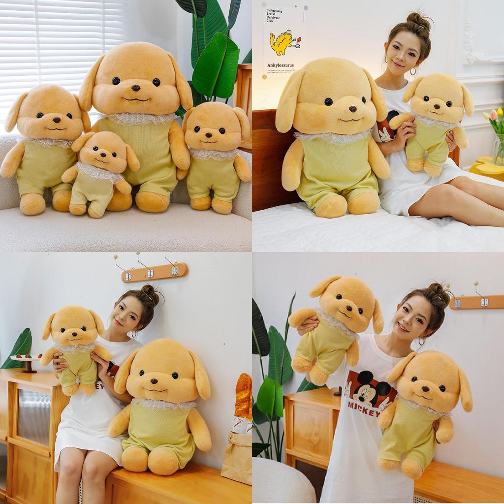 Adorable Senbei Dog Plush Toy Soft Cuddly Poodle Stuffed Animal Gift For Kids