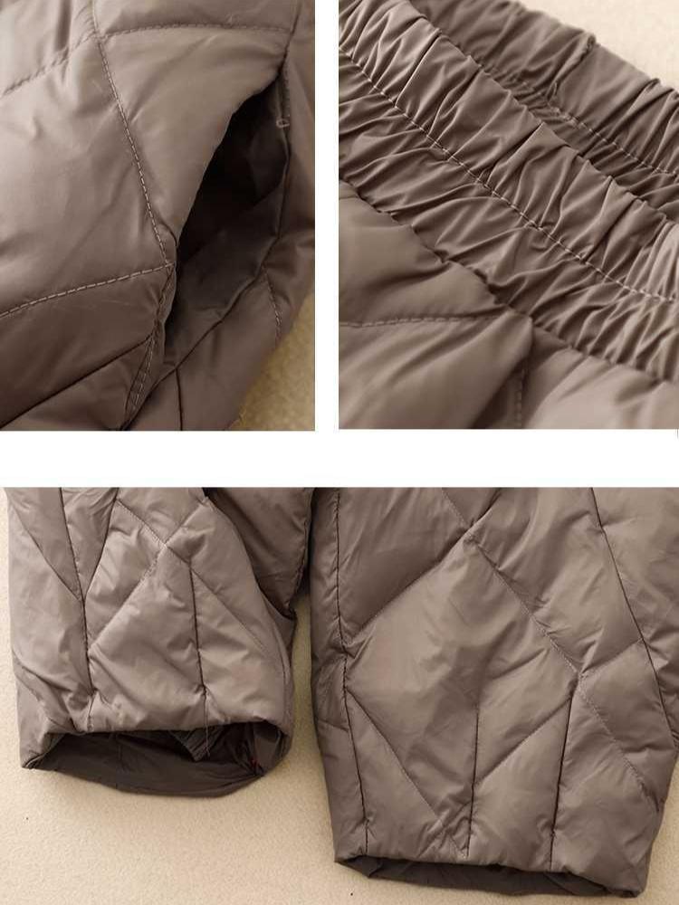 Winter New Outer Wear Loose Thin Solid Color Cotton Pants Casual Wide Leg Pants Nine Minutes Pants Tide