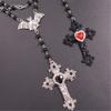 Elegant Beads Necklace Gothic Religious Necklace Pendant Necklace Neck Jewelry Modern Jewelry Present for Man and Women
