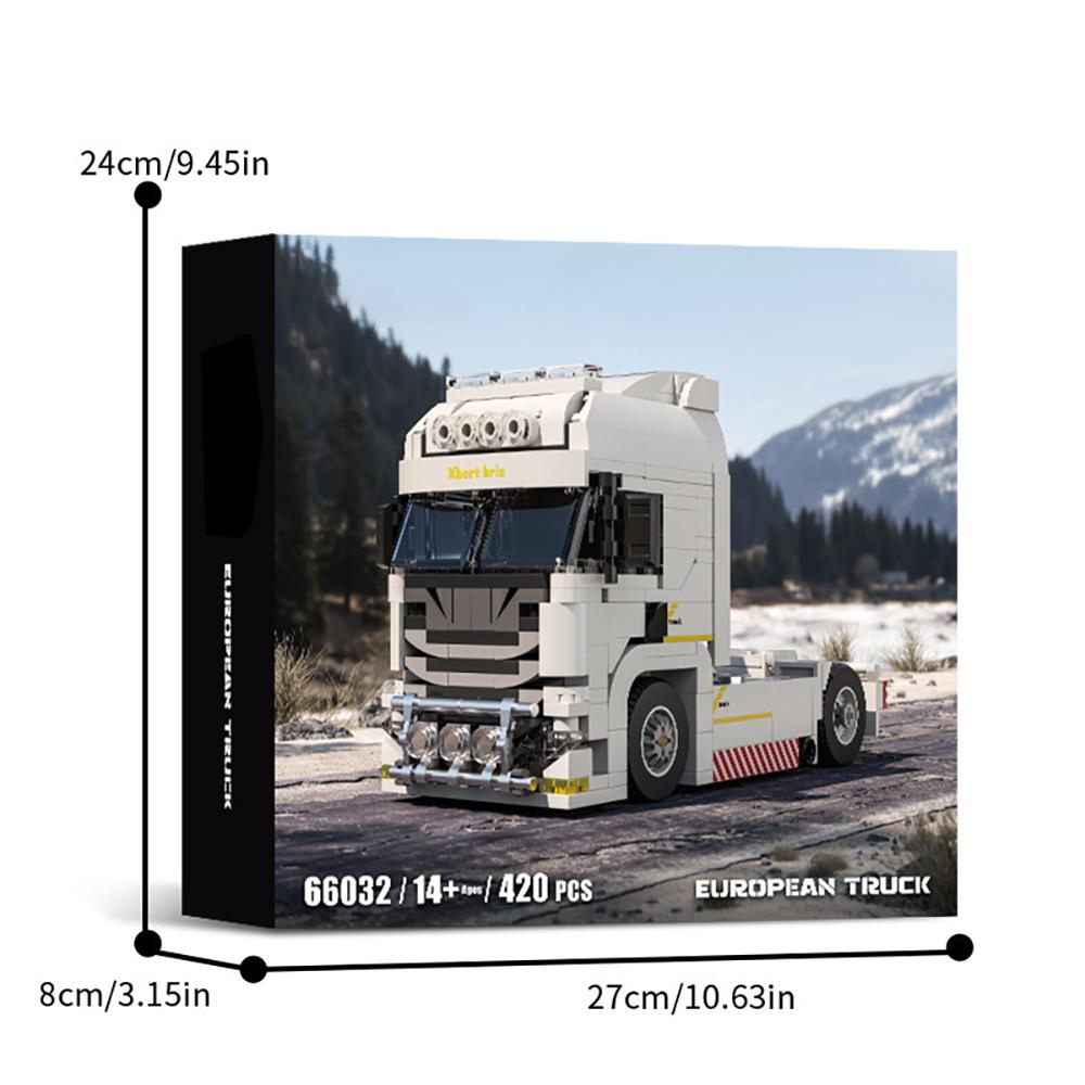 European Style Truck Building Block Tank Container Combinations, Ideal Gift for Car Enthusiasts' Collection and Model Building