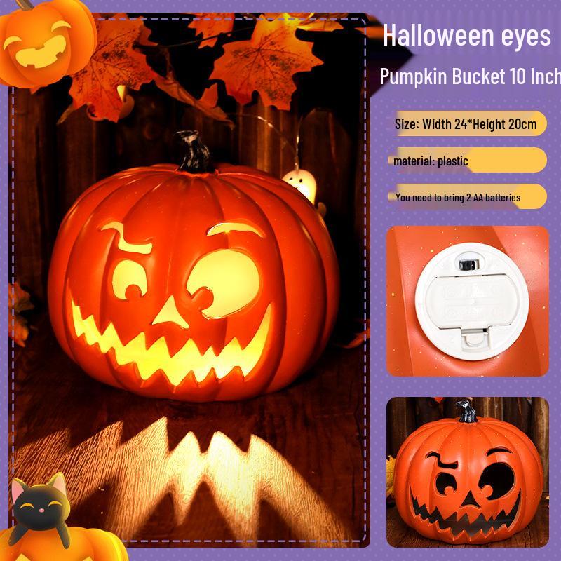 Lanterne citrouille à LED pour décoration d'Halloween, idéale pour les fêtes et événements