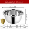 304 Stainless Steel Multi-Use Basin with Lid - Ideal for Washing Vegetables, Kneading Dough, Mixing, and Cooking