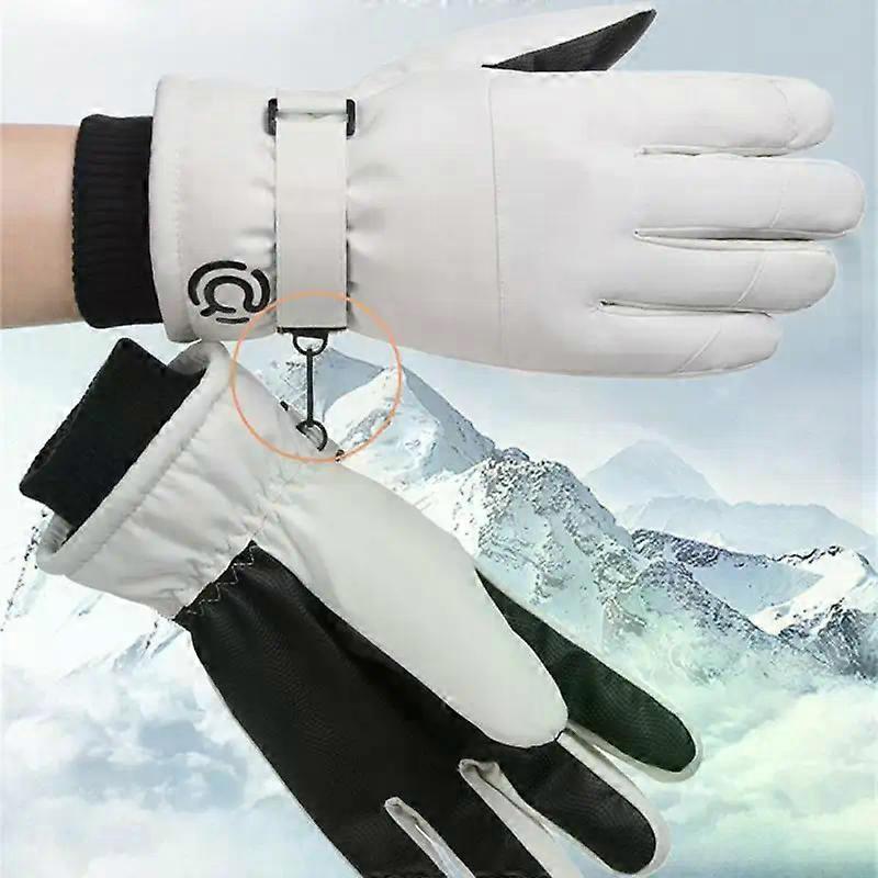 Winter Men Women Ski Gloves Windproof Warm Waterproof Touch-Screen Fleece Non-slip Snowboard Snowmobile Cycling Skiing Gloves