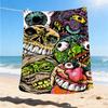 1pc Horror_Monsters Outdoor Flannel Blanket Gift For Boys Girls Adults, Family Friends