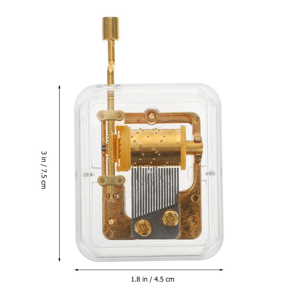 1Pcs Delicate Manual Music Box High-Grade DIY Mechanism Clear Sound Spiritual Relaxation Desktop Ornament Creative Gift Idea