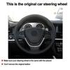 DIY Car Steering Wheel Cover Suede For BMW X3 F25 2010- 2017 X4 F26 2014 - 2018