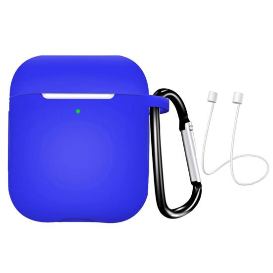 Silicone Mini Earphone Protective Case Storage Box with Lanyard for Air-Pods 1 2
