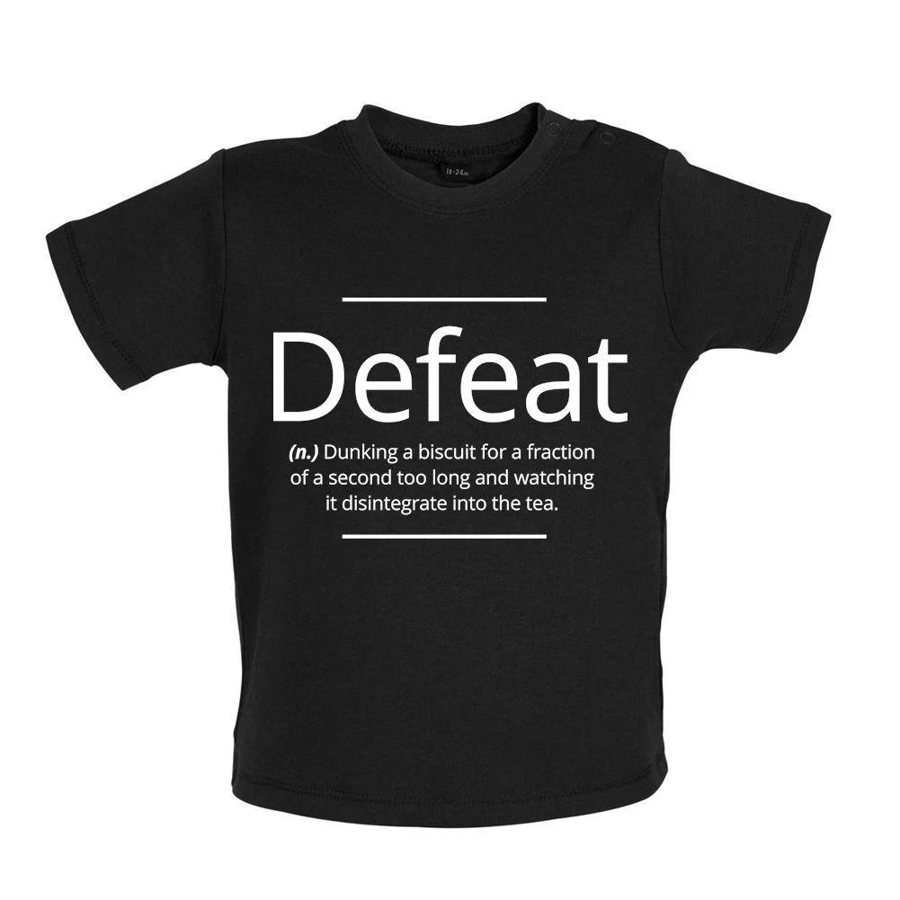 

Defeat Definition - Baby Kids Boys Girls Unisex T-Shirt / Babygrow - Biscuits Biscuit Funny Tea Cup Of 140