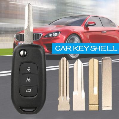 Renault/Kadjar/Captur/Symbol/Kaptur/Megane/Logan 2013- 2018 için 3 düğmeli araba anahtarı kabuğu
