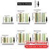 Flat Printing Green Abstract Stripes Creative Popular Curtains Semi Holiday Suitable Bedroom Living Light Filtering Set Of 2 Made Polyester Decor