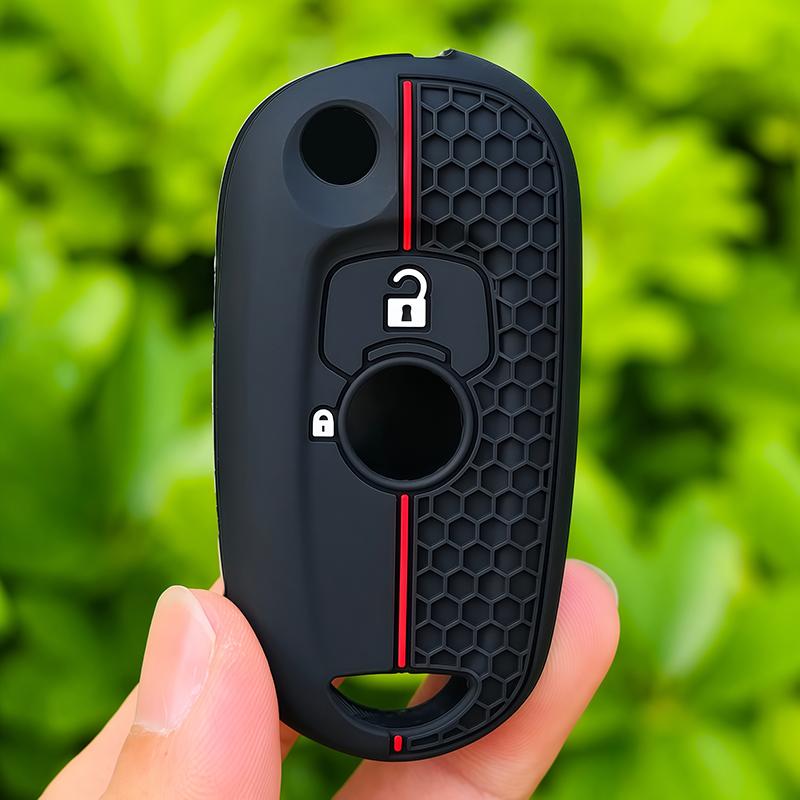 2 Buttons Silicone Car Key Case Cover Holder For Opel Vauxhall Astra K Corsa E Fob Key Cover Protective