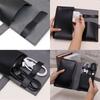 PU Leather Travel Electronic Storage Bag Portable Travel Essentials Data Line Storage Pouch for Power Banks & Accessories Gifts