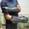 Wringwraith Černé stínové rukavice gotické halloweenské ruční brnění středověké LARP cosplay válečnické rukavice