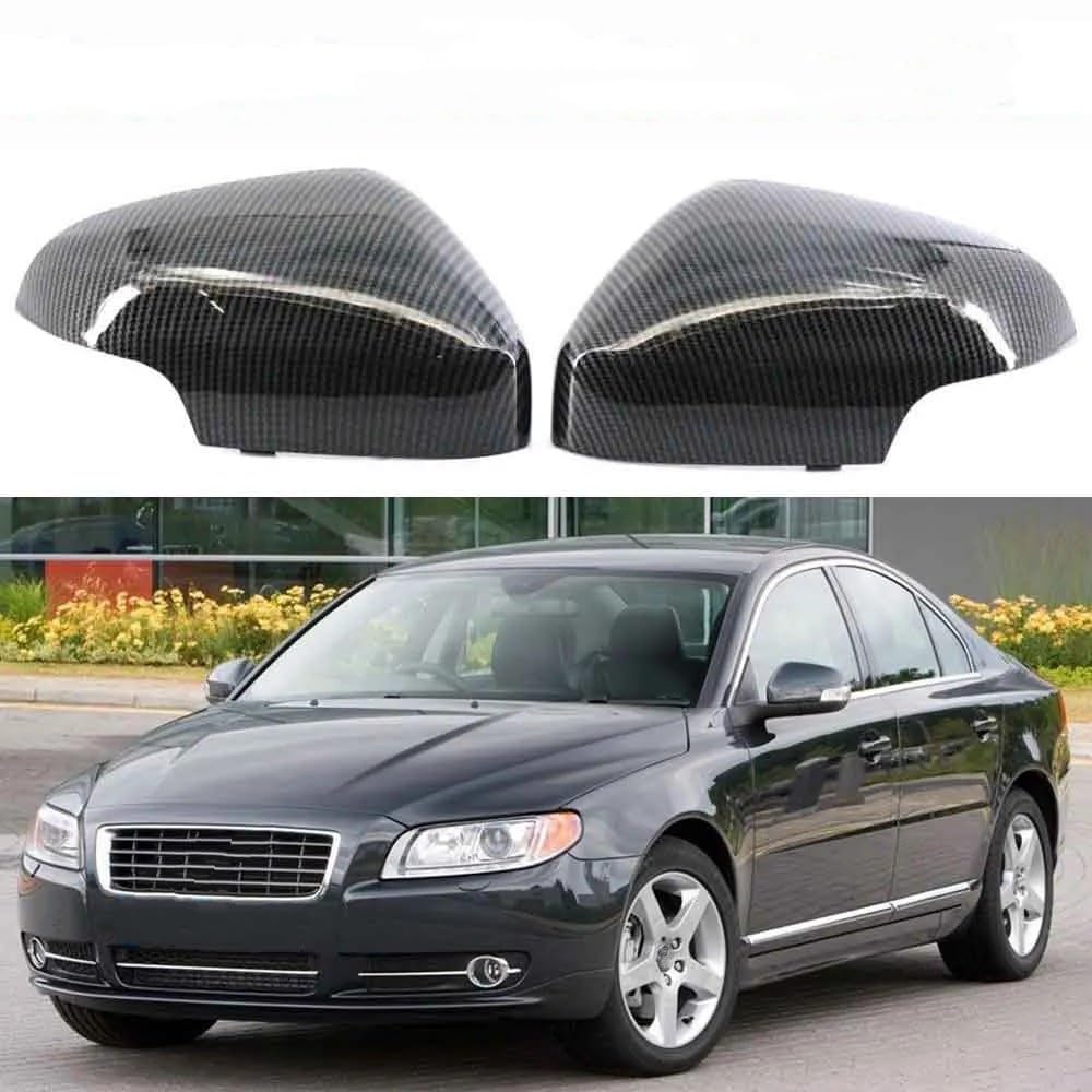 Car Side Mirror Cover Fit for Volvo C30 S60 S80 S40 V50 V70 OEM 39850573 39850593 Wing Door Mirror Cover