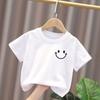 Cute Fluffy White Puppy Dog Graphic Kids T Shirt Boys Girls Short Sleeve Crew Neck Cotton Parent Matching Casual Toddler Youth