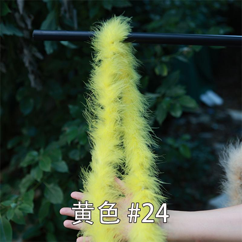 Color Encryption Thickened Feather Strip Diy Turkey Fluff Strip Wedding Decoration Clothing Skirt Accessories