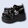 Damenschuhe Frau Frühling Sommer 2026 Lolita Mary Jane Plateau-Pumps auf Absätzen Keilabsatz-Sandalen Kawaii Niedlich Lässig Cosplay Mädchen
