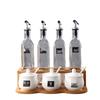 Qianxing Ceramic & Glass Condiment Set