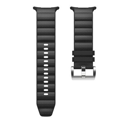 Silikon-Nylon-Armband für Galaxy Watch Ultra Peakform Armband für Samsung Watch Ultra 47mm Sportarmband