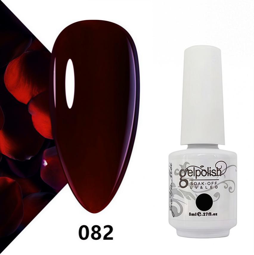 Amber Gel Polish Set: Gel Polish Manicure Kit with Whitening, Base Coat, and Sealer.