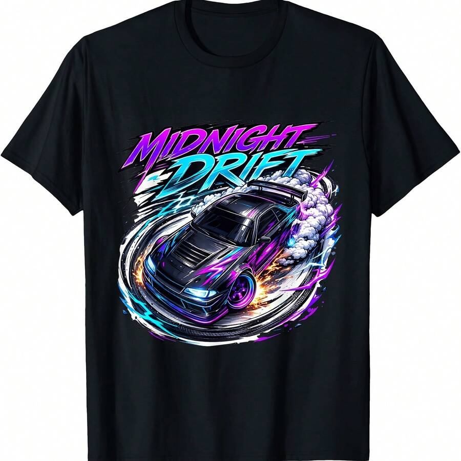 Fast Night Drift Racing Design TShirt L