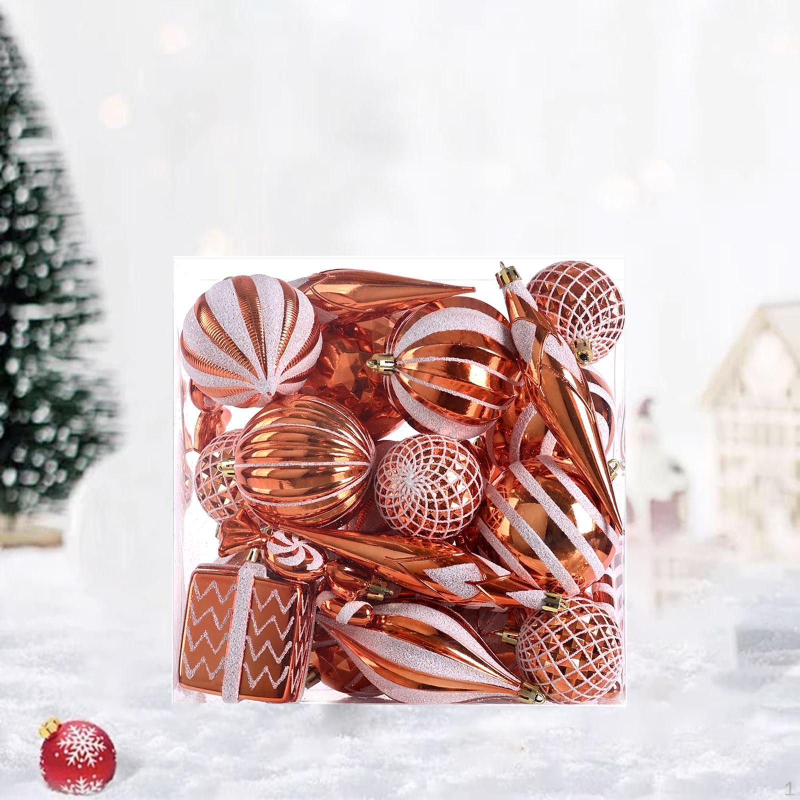 

30 штук Рождественские шары Шары для елки Рождественские маленькие подвески для фестиваля Свадьбы bronze