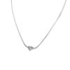 Les Trésors De Lily [N6854] - White 'Love' Silver Necklace (rhodium-plated)