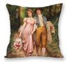 European Royal Woman Beauty Portrait Painting Cushion Covers Decorative Pillow Case For Sofa 45X45cm