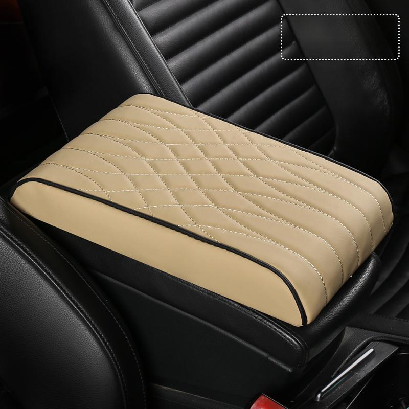 New Nappa Leather Memory Cotton Armrest Booster Pad Protective Cover General Purpose Car Booster Pad