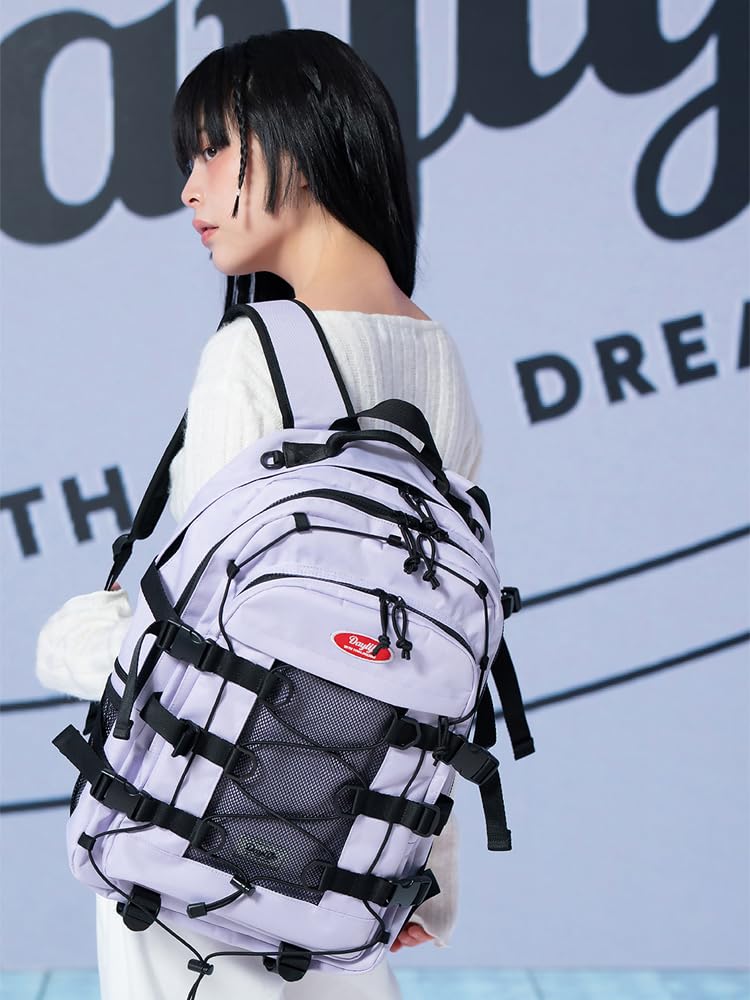 Daily Life Double String Backpack (PURPLE)