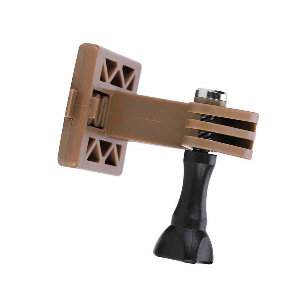 Lightweight Nylon Portable Helmet Adapter Base Fixed Mount for Camera (Black)
