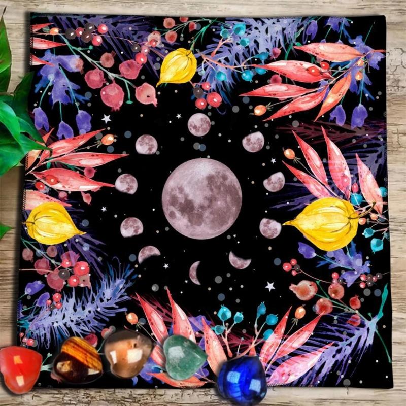 Geometric Divinations Table Cloth Board Game Oracles Card Pad Rune Support Mat