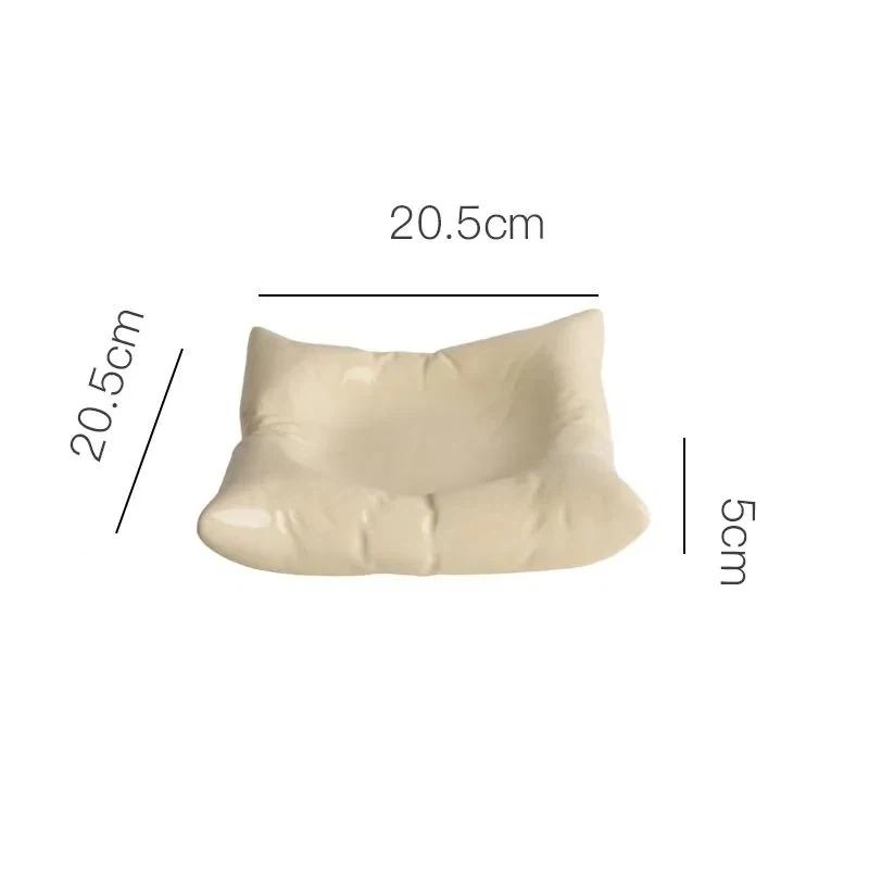 Creative Ceramic Salad Plate – Dessert, Snack, Sushi & Cold Dish Serving Plate