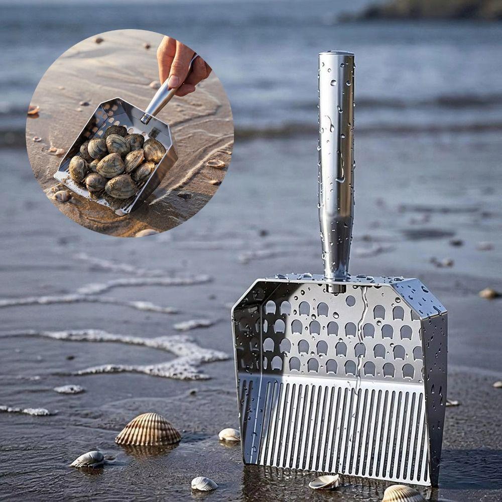 Easy To Clean Beach Sand Sifter Multipurpose Filter Sand Shells Dipper Clam Digging